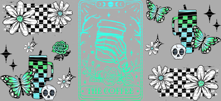 16oz Distressed Checkered-DC-114